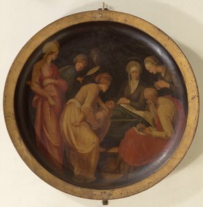 洗礼者ヨハネの誕生、1526年 作： Jacopo Pontormo